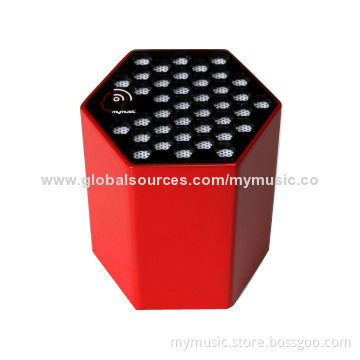 Wireless Portable Bluetooth Mini Speaker with Hexagon Shape and 2.0W Output